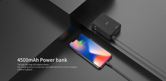 Havit Безжичен Заряден Уред с 2 USB-A Изходни Порта 5W Черен (H147)