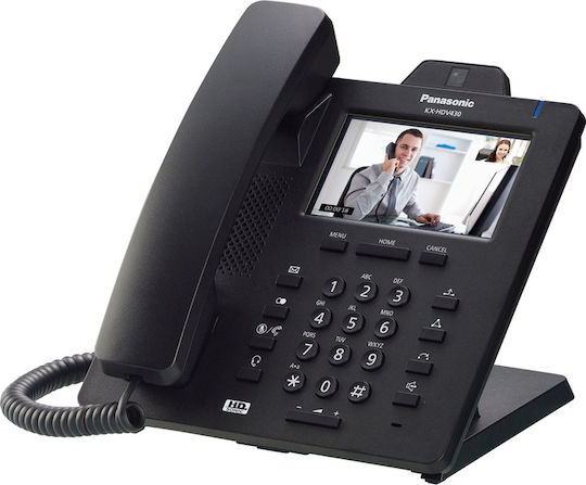 Panasonic KX-HDV430 С кабел Телефон IP 16 линии Черен