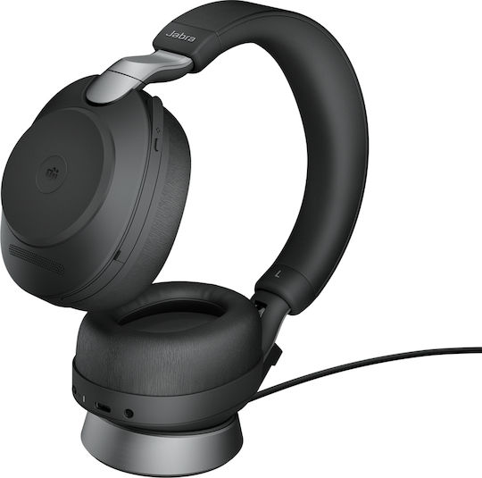Jabra Evolve2 85 VOIP Headset Link380c MS Stereo Desk Stand Black (28599-999-889)