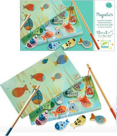 Djeco Wooden Fishing Game The Wild Depths Fishing for Age 2-4