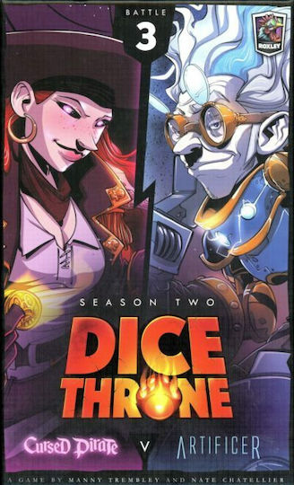 Joc de Societate Dice Throne Season Two Cursed Pirate vs Artificer pentru 2 Jucători 8+ Ani (EN) Roxley