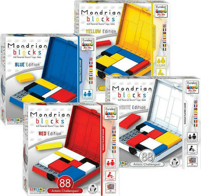 Eureka Brettspiel Ah! Ha Mondrian Blocks White Edition für 1 Spieler 8+ Jahre 473556