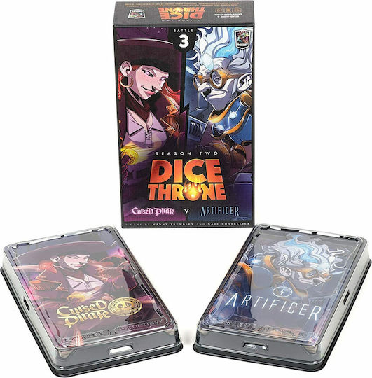 Joc de Societate Dice Throne Season Two Cursed Pirate vs Artificer pentru 2 Jucători 8+ Ani (EN) Roxley