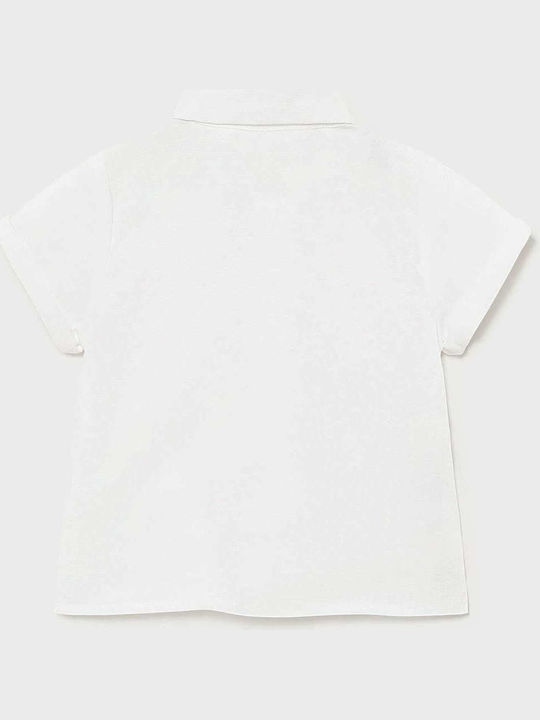 Mayoral Kids One Color Shirt White