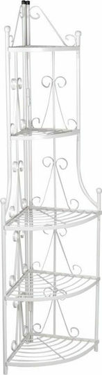 vidaXL Pot Shelf Metal