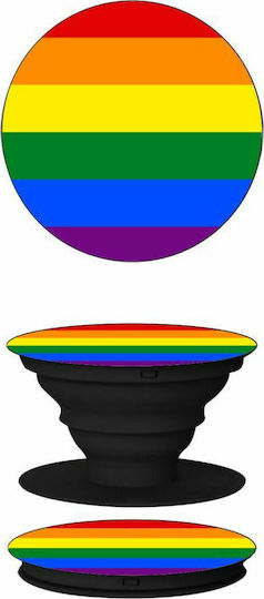 Koupakoupa Pop Socket Κινητού Rainbow flag (LGBT) Μαύρο