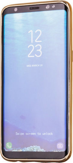 Forcell Diamond Garden Back Cover Σιλικόνης Χρυσό (Galaxy S8+)