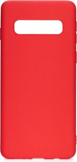 Hurtel Задна корица Силикон Червен (Galaxy S10)