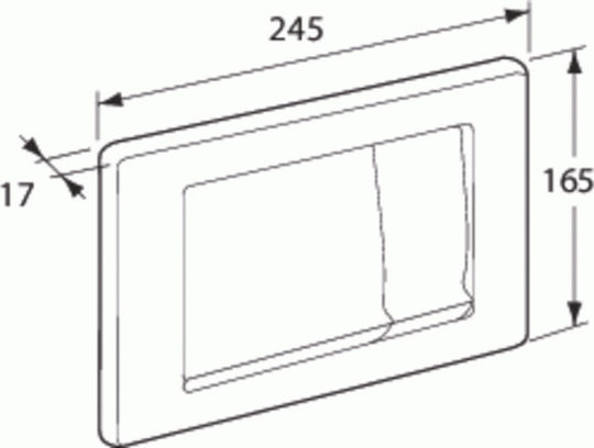 Ideal Standard Deco Ria Πλακέτα για Καζανάκια Διπλής Λειτουργίας
