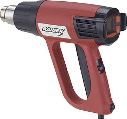 Raider RDP-HG16 Πιστόλι Θερμού Αέρα 2000W με Ρύθμιση Θερμοκρασίας εως και 630°C