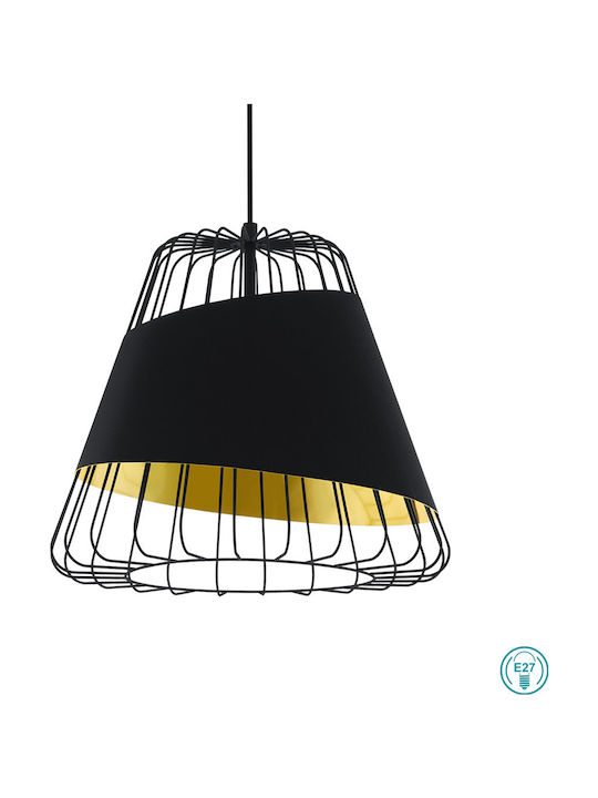 Eglo Austell Pendant Light Single-Light for Socket E27 Black