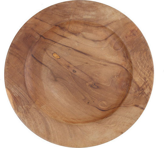 Soulworks Wooden Decorative Platter Kev Brown 25x25x3cm