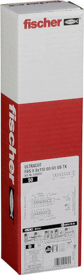 fischer Ultracut Fbs Ii 8x110 60/45 Us Tx 50pcs Улей Метален 8x110мм 50бр