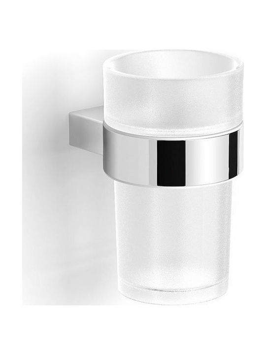 Langberger Series 280 Glass Cup Holder Wall Mounted Silver