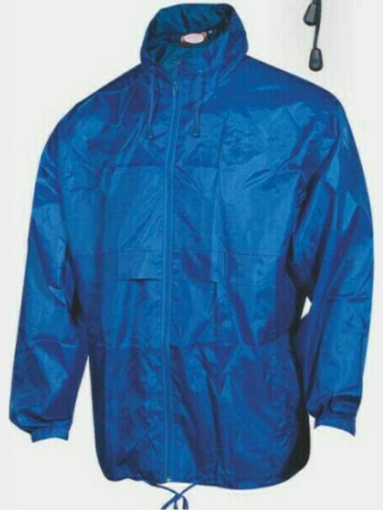 Fageo Work Jacket with Hood Blue