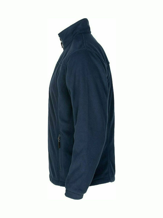 STOP Kedros Ζακέτα Εργασίας Fleece Ψύχους Navy Μπλε