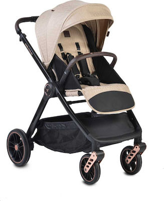 Cangaroo Macan 2 in 1 Verstellbar 2 in 1 Baby Kinderwagen Geeignet für Neugeborene Beige 107879