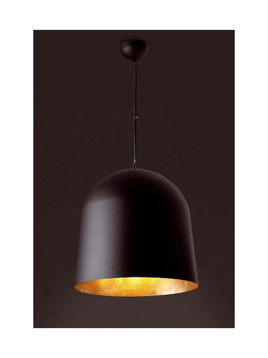 Faro Barcelona Crater Pendant Light Three-Light for Socket E27 Black