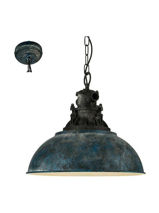 Eglo Grantham Pendant Light Single-Light for Socket E27 Blue