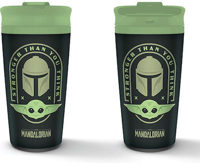 Pyramid International Star Wars: The Mandalorian (Stronger Than You Think) Glass Thermos Stainless Steel Black 450ml