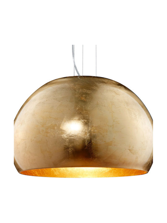 Trio Lighting Ontario Pendant Light Single-Light for Socket E27 Gold