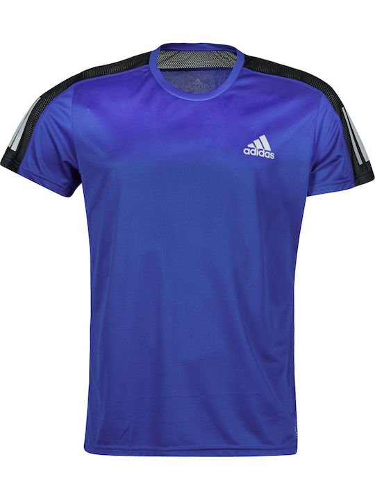 Adidas Own the Run Αθλητικό Ανδρικό T-shirt Royal Blue Μονόχρωμο FT1431 |  Skroutz.gr