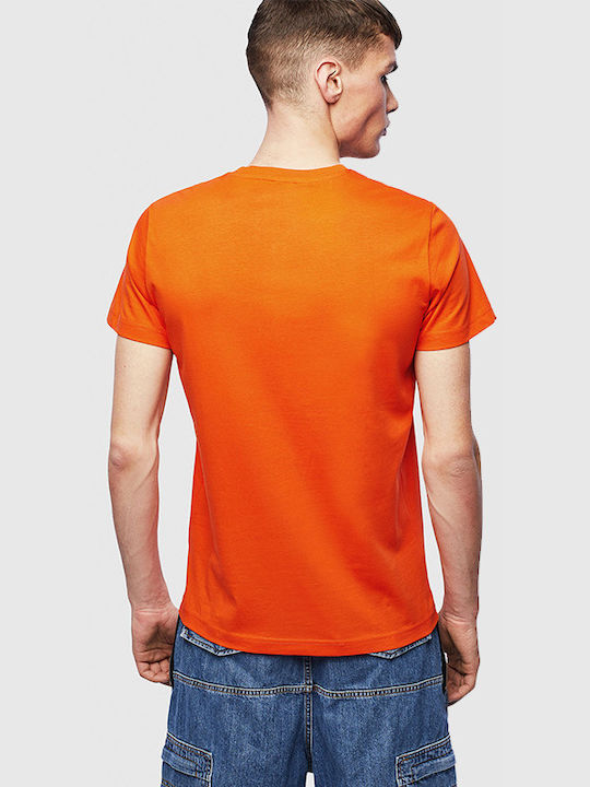 Diesel T-Diego Herren T-Shirt Kurzarm Orange