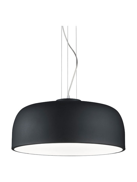 Trio Lighting Baron Lustră Negru cu pantaloni evazati cu Dulie E27 52x150cm.