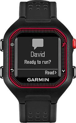 Garmin Forerunner 25 40mm Smartwatch (Black/Red)