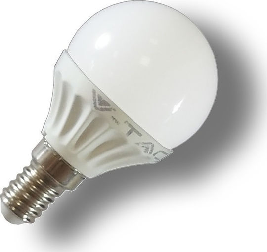 V-TAC Vt-1819 Λάμπα LED 4W 78mm για Ντουί E14 και Σχήμα P45 Ψυχρό Λευκό 320lm