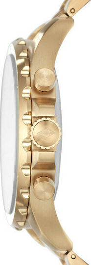 Fossil Nate Hybrid Edelstahl 50mm Smartwatch (Gold)