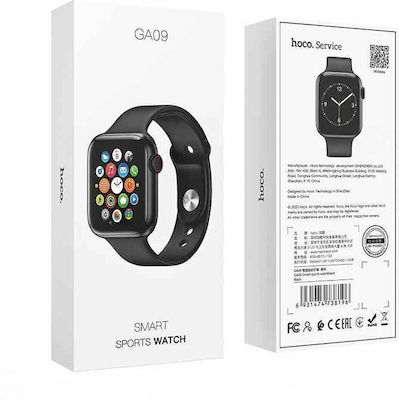 Hoco GA09 Smartwatch with Heart Rate Monitor (Black)