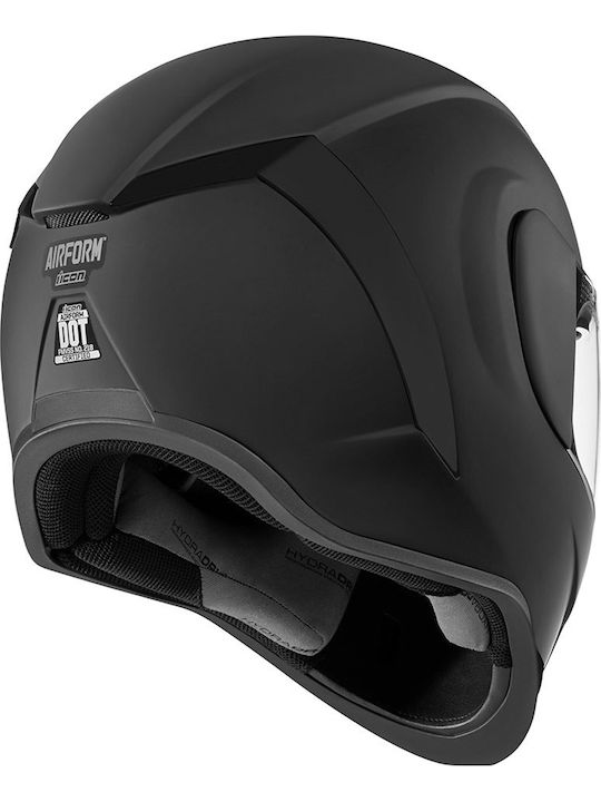 Icon Airform Gloss Rubatone Matt Black Κράνος Μηχανής Full Face ECE 22.05