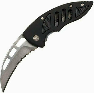 Fox Jack Bent Blade with Saw Pocket Knife Black