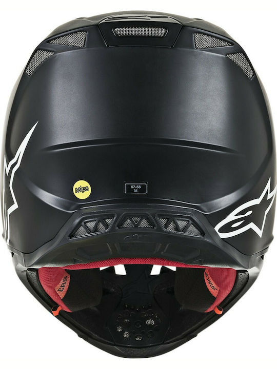 Alpinestars Supertech S-M8 Solid Black Matt Κράνος Μηχανής Motocross ECE 22.05 1300gr