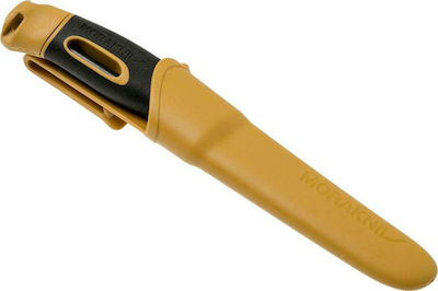 Morakniv Companion Spark Knife Yellow with Blade made of Stainless Steel in Sheath