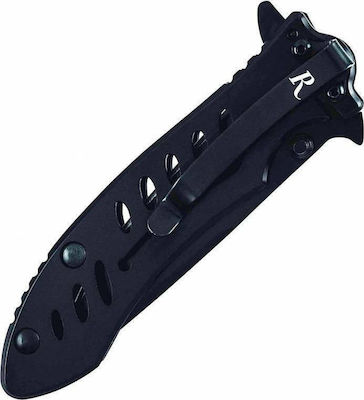 Remington F.A.S.T. Series Medium Folder Pocket Knife Black with Blade made of Stainless Steel in Sheath