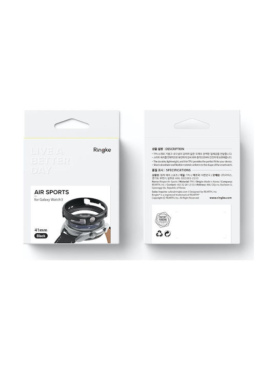 Ringke Air Sports Silicone Case in Black color for Galaxy Watch 3 41mm