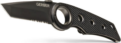 Gerber Remix Tactical Pocket Knife Black with Blade made of Stainless Steel