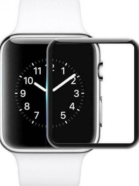 Mocolo 3D Black Full Face Tempered Glass για το Apple Watch 44mm 1τμχ