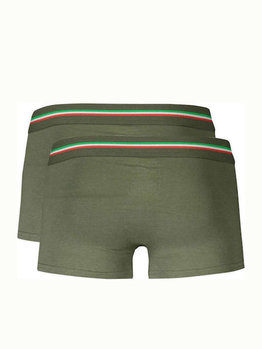 Aeronautica Militare Herren Boxershorts Grün 2Packung