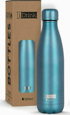 I-Total iDrink Metallics Flasche Thermosflasche Rostfreier Stahl BPA-frei Grün 500ml ID0024