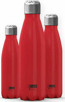 I-Total iDrink Colors Flasche Thermosflasche Rostfreier Stahl BPA-frei Rot 500ml ID0004