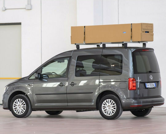 Menabo Μπάρα Οροφής Αλουμινίου Professional 135εκ. για Peugeot Partner Opel Combo Fiat Fiorino Renault Trafic Toyota Proace Citroen Berlingo Nissan NV200 Ford Tourneo Courier (Χωρίς πόδια) Ασημί
