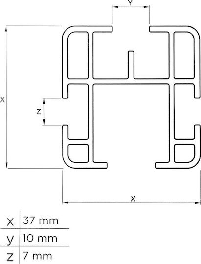 Menabo Professional 125cm. pentru Renault Kangoo Nissan NV250 Ford Tranzit Connect (fără picioare)