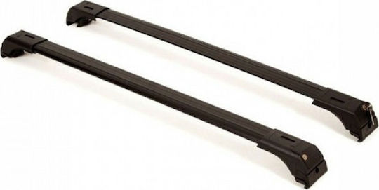 Omtec Bare De Acoperiș Din Aluminiu 167 Cm 2002-2014 Set Cu Picioare Negre
