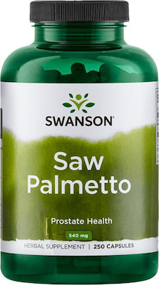 Swanson Saw Palmetto Συμπλήρωμα για την Υγεία του Προστάτη 540mg 250 κάψουλες