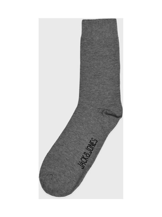 Jack & Jones Men's Solid Color Socks Gray