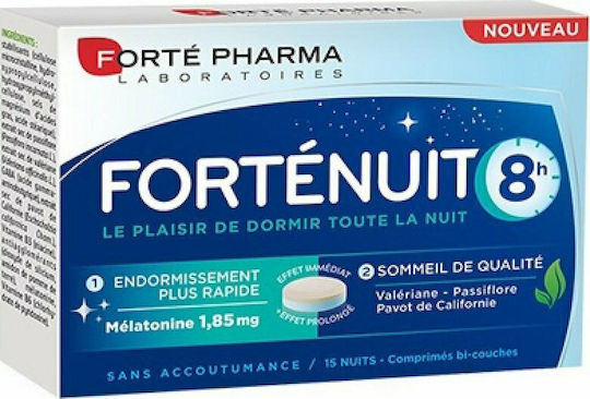 Forte Pharma Fortenuit 8h Supplement for Sleep 15 Tablets