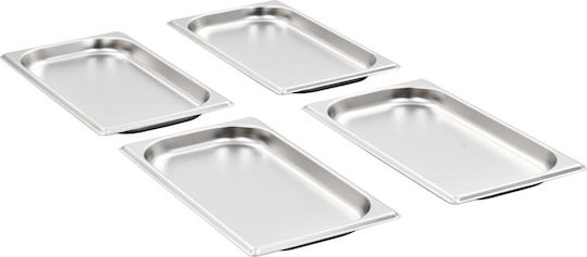 vidaXL Σκεύος Gastronorm Ανοξείδωτο GN1/3 με Βάθος 20mm (12τμχ)